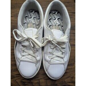 Puma LOVE WH Women's Size 9 White/Black 372104-08 Lace Up Casual Shoes